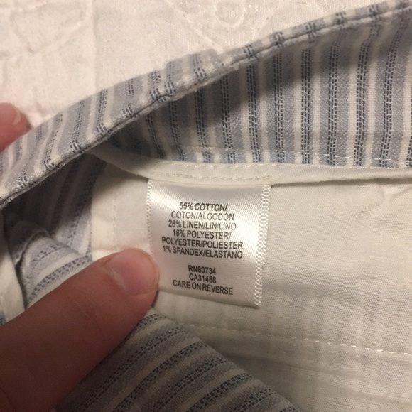Blue and white stripe shorts - Picture 3 of 4
